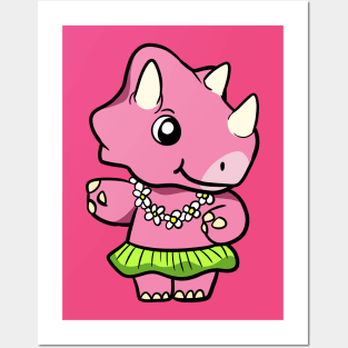 Hula Dino Posters and Art